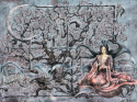 Tapete Sakura Wallcraft Art. 490 32 2102 blau