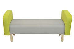 BB Upholstered Bench with armrest