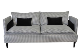 FLOXY Hahnentrittmuster gepolstertes Sofa