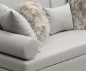 SCANDI upholstered sofa with sleeping function cream