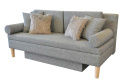 SCANDI upholstered sofa with sleeping function gray