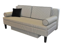 Versal houndstooth upholstered sofa with sleeping function