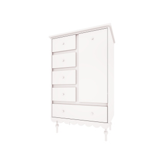 Chest of drawers Babushka white