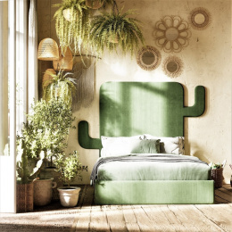 Cactus gepolstertes Bett