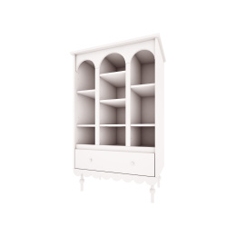 Babushka white bookcase
