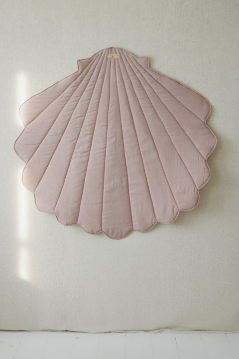 Linen mat shell "Powder pink"