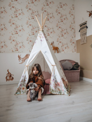 Teepee tent for children "Wildflowers"