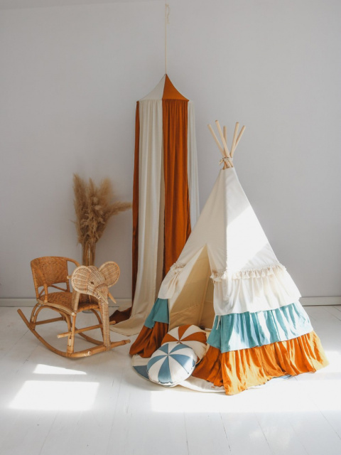 Tipi-Set mit 'Circus' Matte