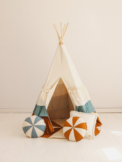 Teepee set with mat "Circus"