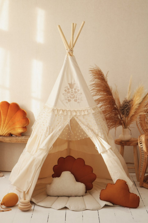 Namiot tipi z falbanami "Boho"