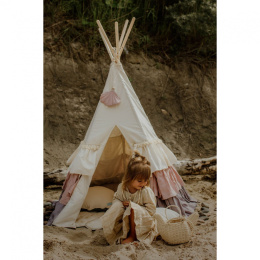 Teepee tent with frills "Powder frills"