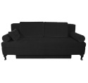 Versal black upholstered sofa