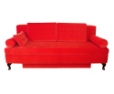 Versal red upholstered sofa