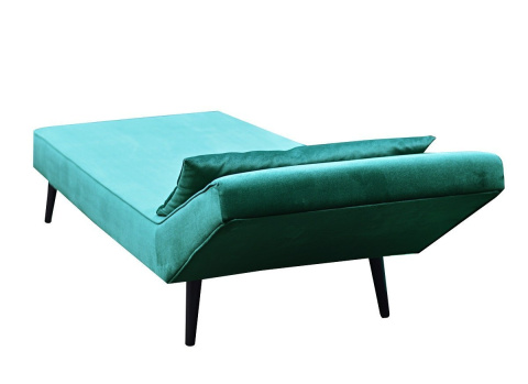 VELVET upholstered chaise longue