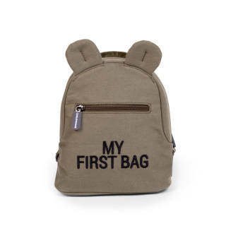 Childhome Kinder Rucksack Meine erste Tasche Khaki