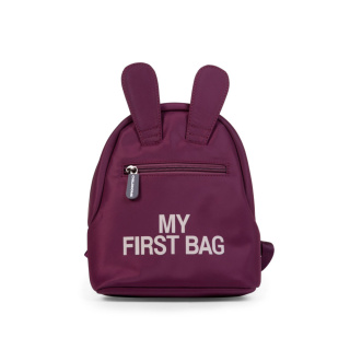 Childhome Kinderrucksack Meine erste Tasche Aubergine