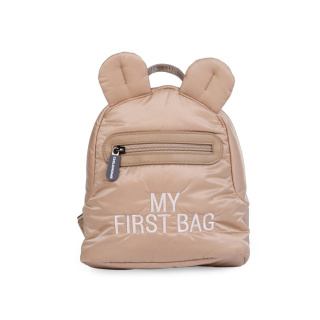 Childhome Kinderrucksack Meine erste Tasche Gesteppt Beige