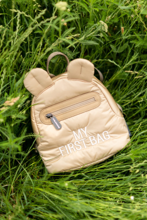 Childhome Plecak dziecięcy My first bag Pikowany Beżowy