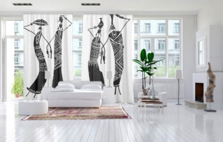 Ethnic curtain set