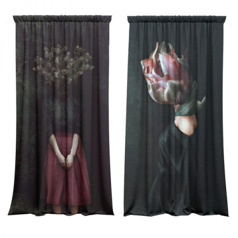A set of curtains Women's Thoughts