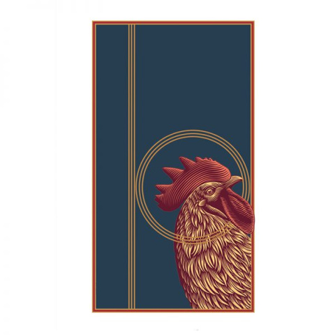 Red Rooster Vorhang Set