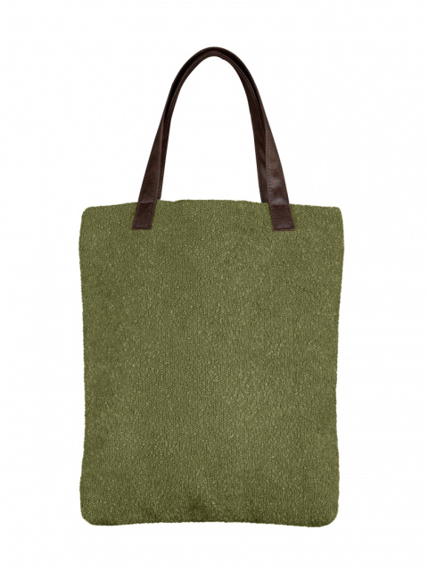 Bag Mr.m boucle olive/ ears natural leather