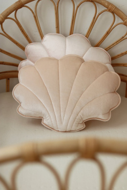 Aksamitna poduszka muszla "Morelowa perła"