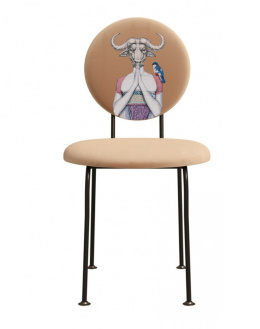 Upholstered chair CURIOS 5 "Bull Woman"