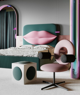 Monocle Upholstered bed