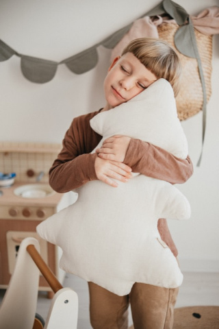 Pillow creamy linen Christmas tree "Sole e Luna Natale"