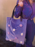 Mr.m flower violet bag/ears natural leather