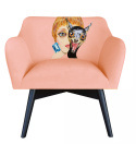 Fotel POP-ART Synergia różowy