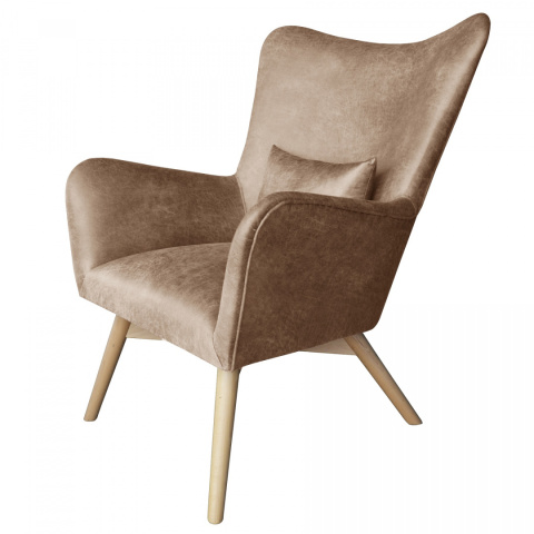 Wesley leather upholstered armchair