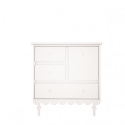 White Babushka small chest of drawers
