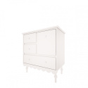 White Babushka small chest of drawers