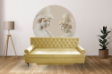 BAROQUE gold upholstered sofa