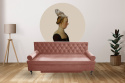 BAROQUE pink upholstered sofa
