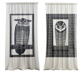 2 Owls curtain set