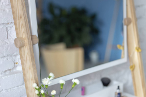 LENO ladder dressing table 79x183cm white