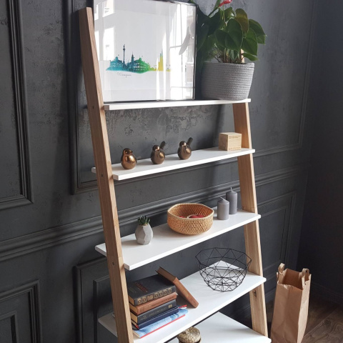 Bookcase Ladder ASHME 85x35x180cm