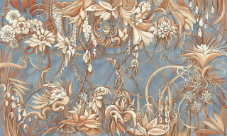 Marigold wallpaper from Wonderwall Studio