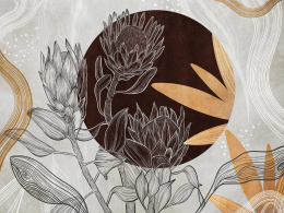 Tapeta ścienna Protea od Wallcraft Art. 810 31 2301 brązowa