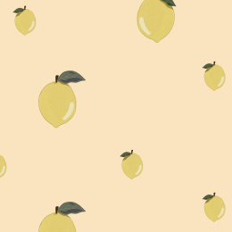 Little Lemons Salmon Wallpaper