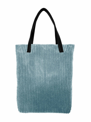 Mr.m Tasche Cord Blau – Ohren Naturleder