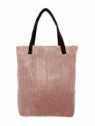 Mr.m bag Corduroy powder pink - ears natural leather