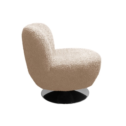 Rolf swivel armchair, cream