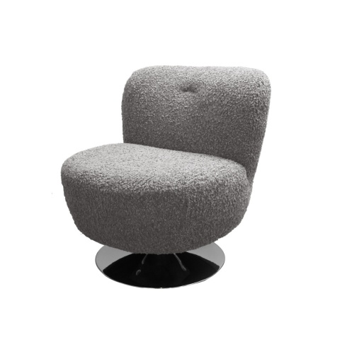 Rolf swivel armchair, gray