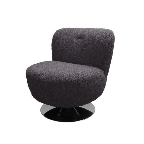 Rolf swivel graphite armchair