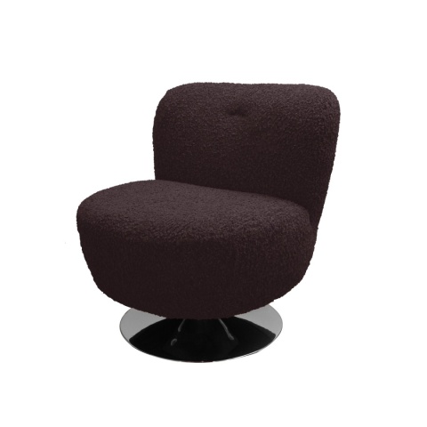 Rolf brown swivel armchair