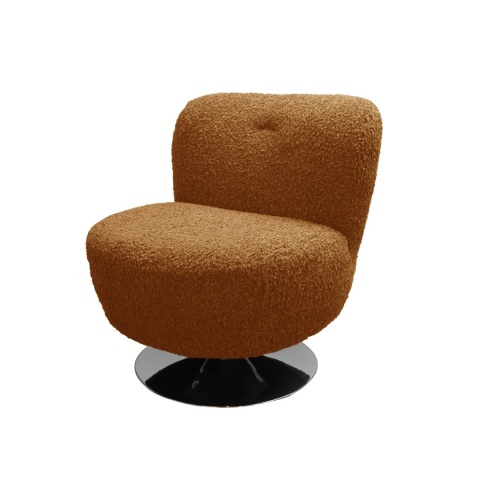 Rolf red swivel armchair